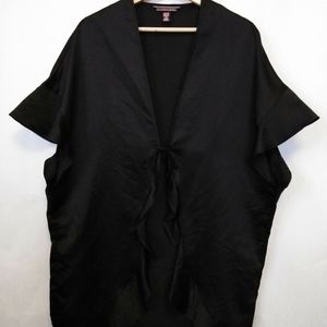 Victoria Secrets Robe Womens OS Black Lingerie Silky Cover up